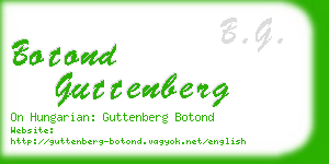 botond guttenberg business card